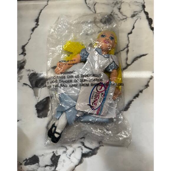 Vintage Disney Store Alice In Wonderland Beanie Bean Bag Plush NWT - Picture 14 of 15